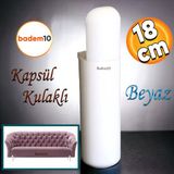 Kapsül Bohem Mobilya Yükseltici Kanepe Tv Ünitesi Koltuk Ayağı Konsol Ayakları Mat Beyaz 18 Cm