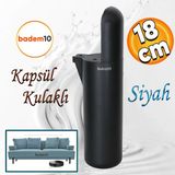 Kapsül Mobilya Yükseltici Kanepe Tv Ünitesi Koltuk Ayağı Konsol Ayakları Mat Siyah 18 Cm