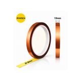 Kapton Yanmaz Bant Yüksek Isıya Dayanıklı Isı Bandı 10 Mm X 30 Metre