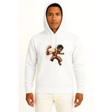 Kapüşonlu Attack On Titans Eren Göğüs Tasarımlı Unisex Sweatshirt