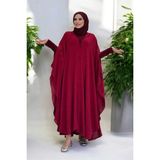 Kapüşonlu Ayrobin Pelerin 70021 Bordo - Standart