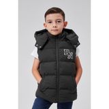 Kapüşonlu Erkek Çocuk Şişme Yelek 51310 - 10 Yaş - Gri