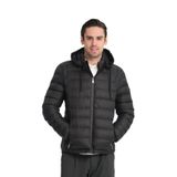 Kapüşonlu Erkek Şişme Mont Siyah 3XL