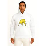 Kapüşonlu Nachos İsviçre Peyniri Çedar Sosu Göğüs Baskılı Unisex Sweatshirt