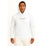 Kapüşonlu Neon Trinity Anime Göğüs Baskılı Unisex Sweatshirt