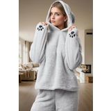 Kapüşonlu Wellsoft Pijama Takımı Rahatlık ve Sıcaklık Bir Arada Rahat Kullanım Şık