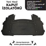 Kaput İzolatör Keçesi, Isı ve Ses Yalıtım Kaput Halı Kaplaması (BMW 3 Serisi E90 Kaput İzolatörü (2006-2013 Arası))