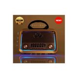 kar-bul 301 Nostaljik Görünümlü Bluetoothlu Mp3 Çalar Radyo Müzik Kutusu Kahverengi Rt301
