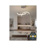 Kar Çiçeği Krom Avize Sarkıt 3 Renk Ledli Modern Salon Mutfak Çocuk Odası Ve Antre Aydınlatma
