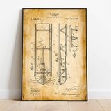 Kar Kızağı Patent Vintage Poster 50x70cm.