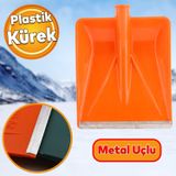 Kar Kureme Kuregi Plastik Faryap Ahir Gubre Hayvan Pisligi Temizleme Turuncu 32.5X38 Cm Kurek