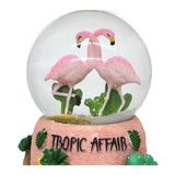 Kar Küresi Flamingo Dönence Müzikli Kar Küresi Hediyelik - Kahverengi