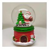 Kar Küresi Orta Boy Yılbaşı Temalı El Sallayan Noel Baba