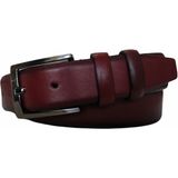 Kar-Pa %100 Deri Bordo Kumaş Pantolon Kemeri 3.5cm - 120 cm