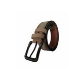 Kar-Pa %100 Hakiki Deri Süet Bej Kanvas Pantolon Kemeri 4cm