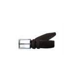 Kar-Pa Hakiki Deri Kahverengi Süet Kumaş Pantolon Kemeri 3.5 Cm