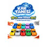 KAR TANESİ 10'lu Mini Oyuncak Araba Seti – Doğum Günü Hediyeliği, Okul Sınıf Dağıtmalık Oyuncak Araba