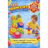 KAR TANESİ 12’li Yoyo ve Fırlatmalı Topaç(6 YOYO+6TOPAÇ) Seti Karne Hediyesi Doğum Günü Okul Dağıtmalık Oyuncak