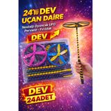 KAR TANESİ 24'lü DEV Uçan Daire Oyuncak Seti | Okul Karne Hediyesi Parti Dağıtmalık UFO Fırıldak