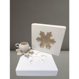 Kar Tanesi Tabak Kalıbı - 15 cm Çapında ,Yükseklik:2 cm ,Çukur Kısmı:4.5 mm