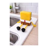 KAR3DELEN Printing Sünger Bob Temalı Eğlenceli Lavabo Kenarı Sünger Tutucu | Mutfak Bulaşık Sünger Standı