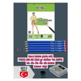 kara kalem çizim seti 14X20 CM A5 200 gr defter 40 SAYFA hb-2b-3b-5b-6b kalem hamur silgi herboy