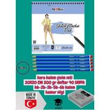 Kara Kalem Çizim Seti 20X20 cm 200 gr Defter 40 Sayfa Hb-2b-3b-5b-6b Kalem Hamur Silgi