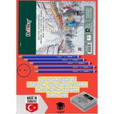 Kara Kalem Çizim Seti 35X50 cm 165 gr Defter 15 Sayfa Hb-2b-3b-5b-6b Kalem Hamur Silgi