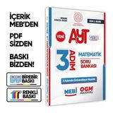 Kara Kutu Yayın Karakutu Yayınları 2026 AYT MEBİ-OGM 3 ADIM Matematik Soru Bankası RENKLİ A4 Boyut Video Çözümlü BASKI ÜCRETİ