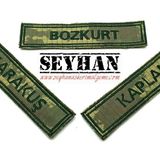 Kara Kuvvetleri Kamuflaj Askeri İsimlik - 2 Adet