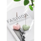 KARA TEKE COLLECTIONS 2'li Beton Kalp Masaüstü Not Ve Fotoğraf Tutucu Not Tutacağı – Aligator Klipsli - Pembe & Yeşil
