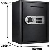 Karaağaç Elektronik Safebox Şifreli ve Parmak Izli Çelik Kasa 31-35-50 cm