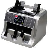 Karaağaç Elektronik Silver Bold Üstten Beslemeli Para Sayma Makinesi TL-Euro Deste Var Gelişmiş Ekran - Gri