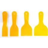 Karaaliler Duyar Plastik Spatula Esnek Ispatula 4 Lü Set - 1018 Sarı