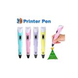KARAASLAN Üç Boyutlu Sarı Renkli Kalemli Yazıcı 3d Kalem Pen Printer-sarı Kalem Adaptörlü