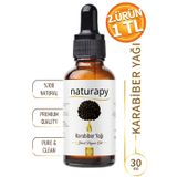 Karabiber Yağı (Black Pepper Oil) Soğuk Sıkım Sabit Yağ 30 ml Damlalıklı Cam Şişe