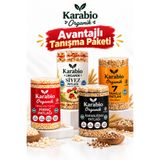 karabio Organik Sertifikalı Kababuğday Patlağı - Pirinç Patlağı - 7 Tahıllı Patlak - Siyez Patlağı 100 gr