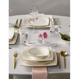 Karaca 153.09.01.0925 Blaine New Bone 24 Parça 6 Kişilik Kare Gold Yemek Takımı