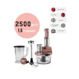 Karaca 2500W Turbo Doğrayıcı, Dilimleme Rondo, Blender - İkili Çelik Mikser 8 İn 1 Çok Amaçlı Mutfak Robotu