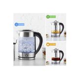 Karaca 3 In 1 LED Işıklı Kettle Cam Bitki Çayı Makinesi ve Su Isıtıcı Inox Geniş Hacim Paslanmaz Çelik