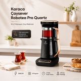 Karaca 4 In 1 Konuşan Çay Makinesi 2500W Otomatik Çay Filtre Kahve Mama Suyu, Otomatik Kapanma, Geniş Kapasite - Sesli Uyarı, Otomatik Demleme ve 2500W Güç - Siyah