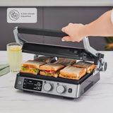 Karaca 4 Kademeli Sıcaklık Ayarlı Premium Izgara ve Tost Makinesi | 6 Dilim Kapasite | Dijital LED Ekran | Zamanlayıcı - Inox
