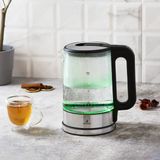 Karaca 5 Kademeli Sıcaklık Ayarlı ve LED Işıklı Cam Su Isıtıcısı & Kettle 2200W - Kahverengi