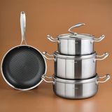 Karaca 5Ply Powersteel 316 7 Parça Tencere ve Tava Seti