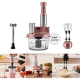 Karaca 8 In 1 Mastermaid Prosteel Cam Hazneli 6 Bıçaklı Uzun Blender Ayaklı Mutfak Robotu 2500 W + Onerous Mutfak Tartısı - Pembe