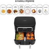 Karaca 8 In 1 Sulu Yemek Fonksiyonlu 8 Kişilik/8 Lt Geniş Hazneli Premium Airfryer, + Onerous Mutfak Tartısı - Siyah