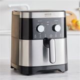 Karaca 9 Litre Ekstra Büyük Hacimli Airfryer, 8 Kişilik Kapasite – Aile ve Kalabalık Sofralar İçin İdeal - Gümüş