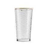 Karaca Akroma Transparent 590 ml Gold Meşrubat Bardağı