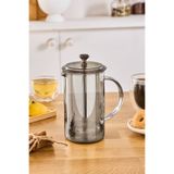 Karaca Alina Bitki Çayı ve Filtre Kahve Demliği French Press Gri 600 ml