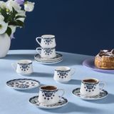 Karaca Bade Beyaz 85 ml 6 Kişilik Kahve Fincanı
